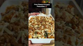 Cozy Cheesy Pumpkin Pasta Bake 🍂  Easy Fall Recipe with a Nutty Twist shorts pastarecipe [upl. by Sansen]