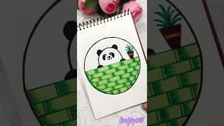 Panda sketcheasy drawing sketcheasy painting 🖌️ easy painting ideas shorts painting sketch [upl. by Desirea]