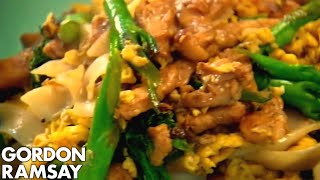 EggFried Rice Noodles with Chicken  Gordon Ramsay [upl. by Babara622]