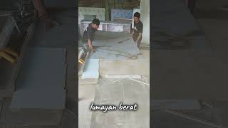 Membelah wall panel pvc marmer carpenter diy wallpanel [upl. by Tootsie]