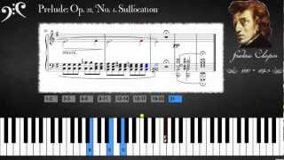 Chopin  Prelude Op 28 No 4 Suffocation Learn to play [upl. by Orren]