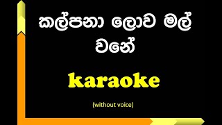 Kalpana Lowa Mal Wane Karaoke  Reggae version Without Voice [upl. by Akimihs]