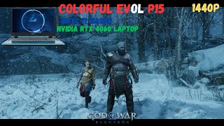 Colorful Evol P15  Gameplay Test On God Of War  Ragnarok  Intel i7 13620h  RTX 4060 [upl. by Llenyar]