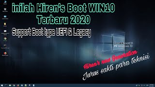 Cara buat hiren boot di flashdisk  Hirens Boot PE WIN10 TERBARU 2020 [upl. by Alleul]