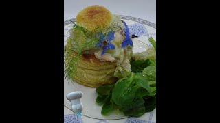 Recette de vol au vent saumon aux poireaux et asperges [upl. by Chard199]