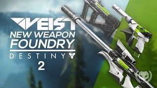 Destiny 2 New Weapon Foundry  Veist Suros Armor [upl. by Damek614]