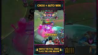 Chou  Auto Win  Mobile Legends [upl. by Bunny]