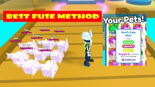 Best Fuse Method for Rainbow North Pole Wolf Pet Simulator X [upl. by Anihcak]