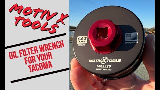 Motiv X Tools Oil Filter Wrench 3rd Gen Tacoma [upl. by Atelahs]