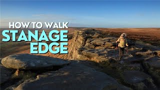 Hiking route guide Stanage Edge Peak District [upl. by Ennayd]