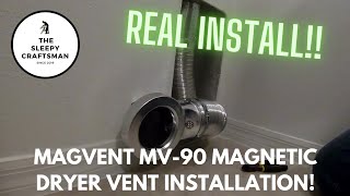 Magvent MV90 Magnetic Dryer Vent Installation [upl. by Faith]