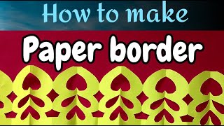 how to make paper border design [upl. by Nabois894]