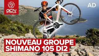 Présentation du nouveau groupe Shimano 105 DI2 [upl. by Aelanej]