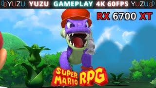 Super Mario RPG Remake Croco Boss Fight 4K 60fps Yuzu Switch Emulator RX 6700 XT [upl. by Vizza]