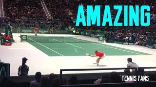 Rafael Nadal vs Denis Shapovalov AMAZING POINT  Davis Cup 2019 HD [upl. by Innavoj]