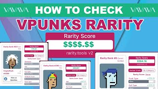 HOW TO CHECK VPUNKS NFT RARITY USING RARITY TOOLS  VECHAIN NFTS [upl. by Oetam]