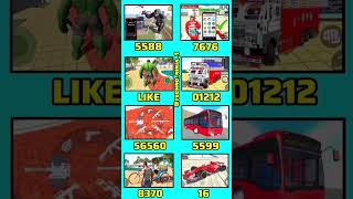 King Kong  Hulk Monster  Super Car  New Weapons  ALL RGS TOOL Cheat Code 😱ibd3d shorts [upl. by Aicekal]