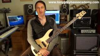 Bass Guitar Lesson  Phrygian Mode  Tony Grey [upl. by Llyrrad244]