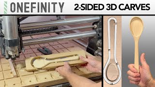 EP31 Onefinity CNC  2 Sided 3D Carves on the CNC ft vectric [upl. by Dorr]