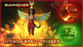 Titan Quest  Nidcasterv2 Damage Focusing   Nidbow Spell TriggerCaster Summoner Build [upl. by Priscella562]