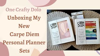 New Carpe Diem Planner Personal Planner Sets Unboxing [upl. by Rutra]