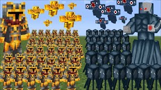 Minecraft 1000 SQUID ARMY VS 1000 MC NAVEED ARMY BATTLE  FIGHT TILL DEATH MOD Minecraft [upl. by Laohcin]