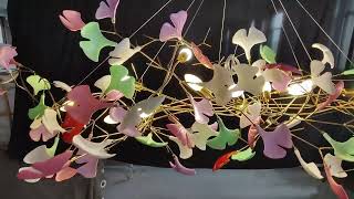 Coloful ginkgo leaf pendant light [upl. by Laughry526]