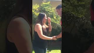 Our Simple Yard Summer Proposal I Still Get Choked Up marriageproposal love [upl. by Yuu]