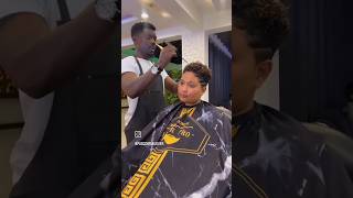 Afro hair cut💇💫 youtubeshorts youtube viralvideo fyp [upl. by Relyks731]