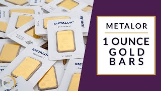 Metalor 1 oz Gold Bars [upl. by Carman]