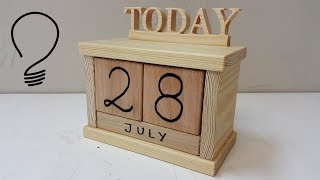 How to Make a Wooden Calendar [upl. by Abigale]