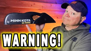 A Warning About this Minn Kota Trolling Motor  Ulterra Motor Issues [upl. by Ibmab]