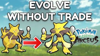 How to evolve trade Pokemon without trading  Legends Arceus [upl. by Thordia931]