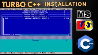 How to Download amp Install Turbo C  C in Windows 10  IT Expert Learning [upl. by Janette]