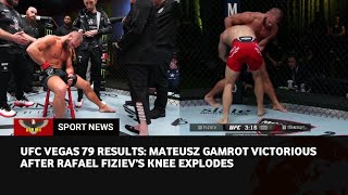 UFC Fight Night 228 highlight Mateusz Gamrot defeats Rafael Fiziev by TKO after Fiziev injury [upl. by Homerus]