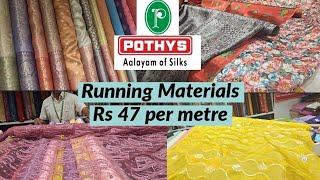 Pothys Running Materials for BlouseSalwarSkirt starts from Rs 47 Pothys aadi sale 2024 [upl. by Guthrey]