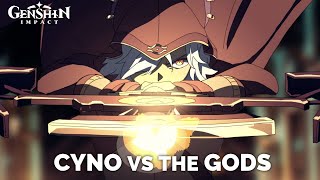 Pactsworn Pantheon Cyno vs Anubis and the Gods Genshin Anime Short from Hoyofair Spring 2023 [upl. by Karoly]