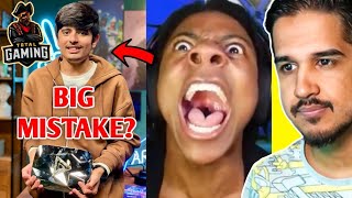 BIG MISTAKE in AJJUBHAI FACE REVEAL Video😳 TotalGaming093 Desi Gamers IShowSpeed [upl. by Candida]