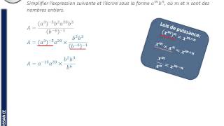 Exercice Simplification dexpression avec des puissances [upl. by Stegman213]