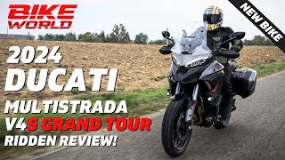 2024 Ducati Multistrada V4s Grand Tour  Exclusive New Bike Review [upl. by Ahsyat]