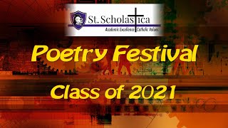 Poetry Festival by the Class of 2021 of St Scholastica School [upl. by Mallen]