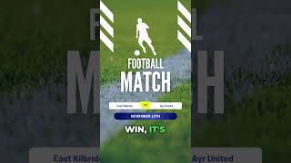 East Kilbride VS Ayr United [upl. by Remas]