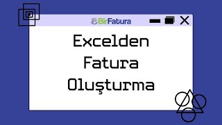 Excelden Nasıl Fatura Oluşturulur [upl. by Lennahc]