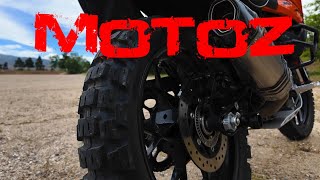 Dirt Tires for the 390 ADV  Motoz Tractionator 😃 [upl. by Belayneh]