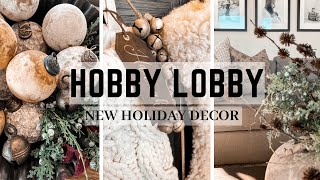 HOBBY LOBBY NEW CHRISTMAS HOLIDAY DECOR  2024  RESTOCKED amp NEW ITEMS [upl. by Gay]