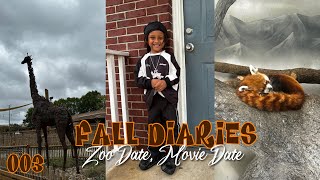 FALL DIARIES OF A SINGLE PARENT  ZOO DATE AND MOVIE NIGHT WITH MY SON [upl. by Celio]