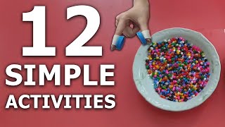 12 Simple Activities to do at Home for 45 Year Olds  Easy Craft For Kids [upl. by Mina]