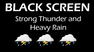 Best Rain And Thunder Sound For Healing Insomnia  Rain Sounds For Sleeping Night Rain [upl. by Berman]