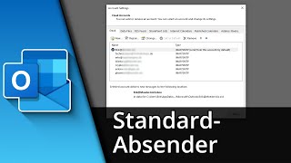 Outlook Standard Absender ändern ✅ Tutorial [upl. by Goode]