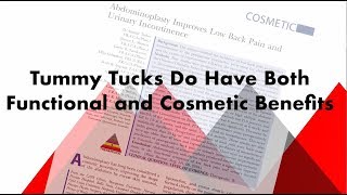 Tummy Tucks Can Improve Back Pain Plastic Surgery Hot Topics with Rod J Rohrich MD [upl. by Yatnahs552]